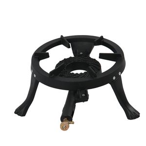 Bruciatore in ghisa a triangolo grande fornello portatile da esterno per barbecue - Product Image 3