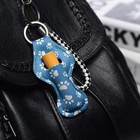 Porte-clés en néoprène durable pour baume à lèvres, motif fruits, animaux, chien, support métallique pour rouge à lèvres, meilleur prix