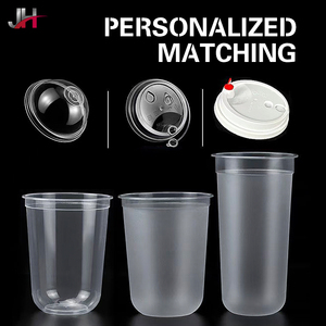 Food Grade Disposable <strong>Plastic</strong> <strong>Cups</strong> U Shaped Smoothie Milk Tea Coffee <strong>Plastic</strong> <strong>Drink</strong> Frosted <strong>Cups</strong> for Takeaway - Product Image 2
