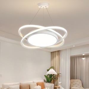 Plafonnier LED doré de luxe nordique, éclairage à économie d'énergie <span class=keywords><strong>75W</strong></span>, tricolore, télécommande intelligente, intensité variable, haute luminosité, 220V - Product Image 4