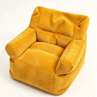 Promotion : Housse de pouf colorée et confortable en velours côtelé pour enfants, idéale pour la salle de jeux, la chambre, la lecture et la détente