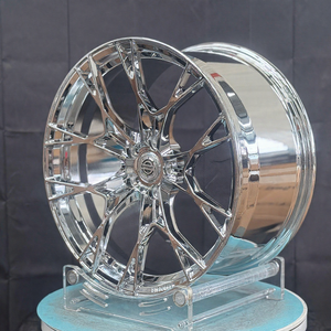 Jantes forgées 5X112 5X120 concaves en alliage pour voitures de course, pour BMW M3 M4 M5 <span class=keywords><strong>Mercedes</strong></span> AMG Audi <span class=keywords><strong>RS</strong></span>, 18 19 20 21 pouces, jantes chromées - Product Image 1