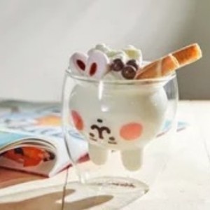 Mug à double paroi en verre avec poignée, motif ours mignon, pour thé, lait, café, expresso, bière de Noël - Product Image 6