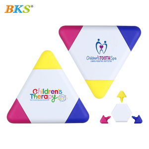 Marcador Fluorescente Triangular con Logotipo Personalizado, 5 Colores, Punta Oblicua, Regalo Promocional Publicitario, Mini Marcador - Product Image 2