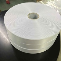 Étiquettes d'habillement tissées de matériaux de satin de bord pour l'impression par transfert thermique