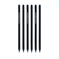 Fournitures scolaires promotionnelles économiques, crayons en bois noir HB de qualité professionnelle avec gomme