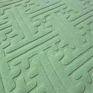 Phong Cách Mới Duy Nhất Bên 160GSM 100% Polyester Dệt Kim <span class=keywords><strong>Jacquard</strong></span> Cực Fleece Vải Cho Nhà Hàng Dệt May - Product Image 4