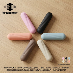 Haltères en silicone personnalisables avec logo, 1 kg et 2 kg, <span class=keywords><strong>pour</strong></span> femmes, vente en gros de <span class=keywords><strong>poids</strong></span> esthétiques <span class=keywords><strong>pour</strong></span> la musculation et le Pilates - Product Image 2