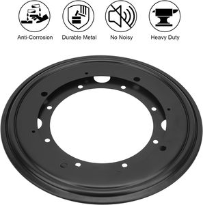 Contemporary sắt phòng ăn Bàn xoay 5.5/8/9/12 mẫu miễn phí Đen lười biếng Susan cơ sở xoay mang xoay tấm phòng khách - Product Image 3