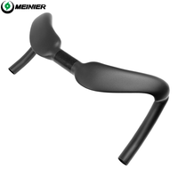 Guidon de vélo de route en carbone 82 mm Reach pour vélo à pignon fixe