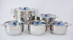 2025 dernier ensemble de cuisson en acier inoxydable multi-pièces durable de conception classique avec matériau en marbre - Product Image 5