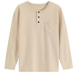 T-shirt décontracté à manches longues pour hommes, col boutonné à la mode, tissu tricoté respirant, motif d'impression numérique surdimensionné - Product Image 4