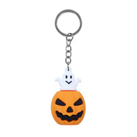Porte-clés PVC Halloween 3D en forme de poupée de dessin animé, pendentif personnalisé DIY, breloque mignonne pour sac, cadeau de fête, nouveauté 2026