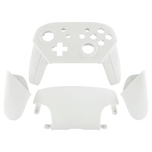EXtremeRate White Faceplate Backplate Handles DIY Replacement Full Housing Shell Cover for <b>Switch</b> Pro Controller - Product Image 1
