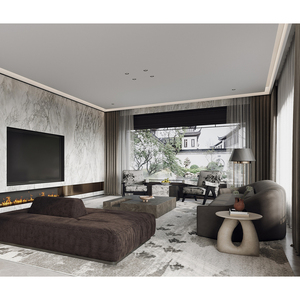 Ensemble de meubles de suite de chambre principale d'hôtel 5 étoiles de luxe moderne en tissu haut de gamme - Product Image 3