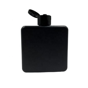 4 Oz 120 <span class=keywords><strong>Ml</strong></span> Kem Lotion Đen Hdpe Phẳng Vuông Nhựa Mỹ Phẩm Chai - Product Image 2