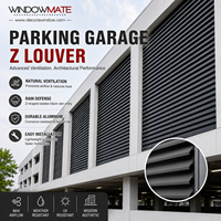 Pare-soleil vertical en alliage d'aluminium en forme de Z pour fenêtre extérieure de bâtiment et écran de balcon