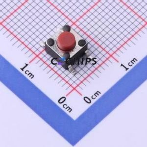 TS-1102SD-A-C-R Tactile Switch SMD-4P,6x6mm Switch ( Operating Force: 1N )( Switch Length: 6mm )( Switch Width: 6mm ) - Product Image 1