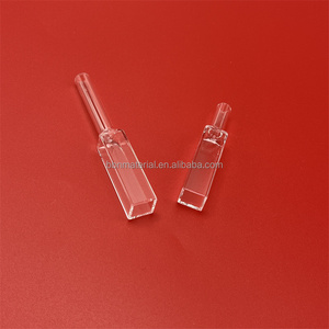 Cuvette en verre rectangulaire de fluorimètre de la longueur 3.5ml de chemin de 10mm avec le tube de joint évalué - Product Image 1