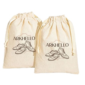 Bolsas de Algodón Personalizadas para Calzado, Bolsitas con Cordón y Logotipo, Venta al Por Mayor - Product Image 1