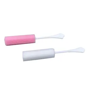 Tamponi di spugna monouso in poliuretano colorato in poliuretano dopo il sesso spazzola in schiuma vaginale per pulizia vaginale