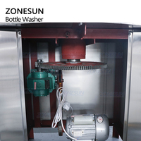 ZONESUN ZS-WB32 Lait Rotatif Vin En Plastique Petit Semi Automatique Pet Recycler Bouteille En Verre Lavage Nettoyage Machine De Rinçage