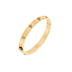 Europäisches und amerikanisches 18 Karat Gold Double T Logo besetztes Mode armband - Product Image 1