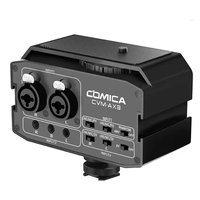 Adaptateur de mixage audio professionnel Comica CVM-AX3, préamplificateur, double port XLR/3,5 mm/6,35 mm, mini mixeur pour caméra, prend en charge l'alimentation fantôme