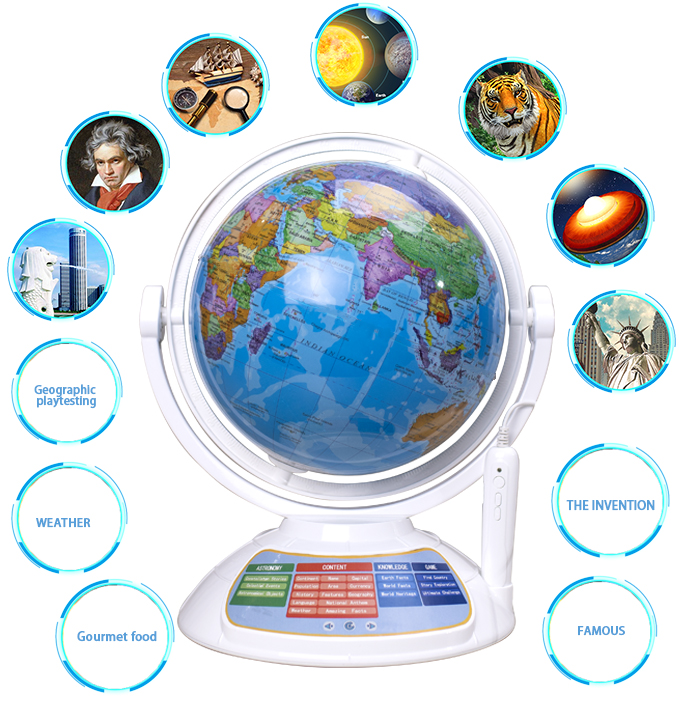 Globo intelligente per stilo giocattolo educativo per bambini + app Talking interactive magic adventure globe apprendimento della prima infanzia