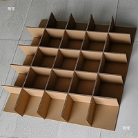 Inserts de séparation en carton ondulé en vrac, séparateurs de boîtes en carton ondulé découpés sur mesure pour bouteilles et articles fragiles