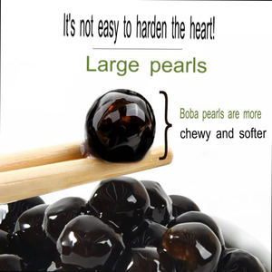 Negro seco Cassa perla bola Bobba proveedor BOBER <span class=keywords><strong>TEA</strong></span> Boba té clásico marrón azúcar-sabor leche té ingredientes - Product Image 3