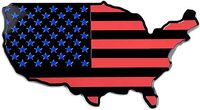 Nuevo personalizado EE. UU. Bandera negra Mapa Auto Fender Emblem para coches Camiones Laptop Wall Decal Sticker