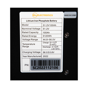 Iu Tr <b>48V</b> 100AH Lithium Ion <b>Battery</b> Pack with LiCoO2 Cathode 1200 Cycles for Home Appliances Operating Temp 0-70C - Product Image 2