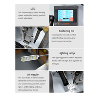 Máquina de Soldadura Semiautomática Oblicua para Conectores de Aviación, Soldadura de Cables de PCB, Productos Terminados, Máquina de Soldadura de Cables de Datos USB