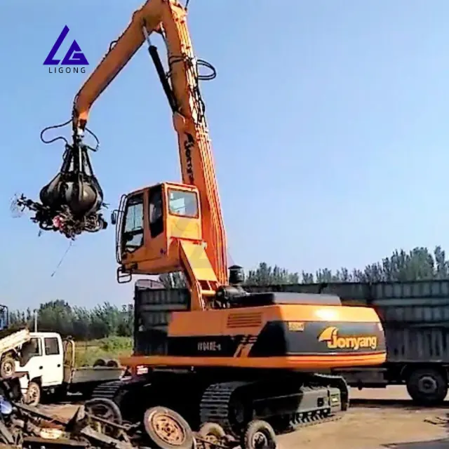 Pince à peler orange avec rotatif hydraulique pour la manutention de la ferraille EC360 CAT345