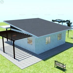 Casa Modular prefabricada de estructura de acero, casas prefabricadas a prueba de Hurricane, casa prefabricada con porche de coche - Product Image 2