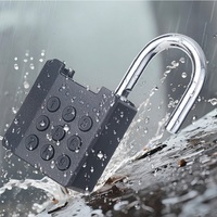 Grand cadenas électronique intelligent en alliage de zinc avec empreinte digitale pour casque, cyclisme, sport, extérieur, équipement de sécurité pour cyclistes, cadenas biométrique