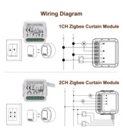 Module d'interrupteur intelligent Tuya RF pour rideaux, système domotique 250 V, module d'interrupteur réseau Zigbee 3.0 sans neutre, vente en gros