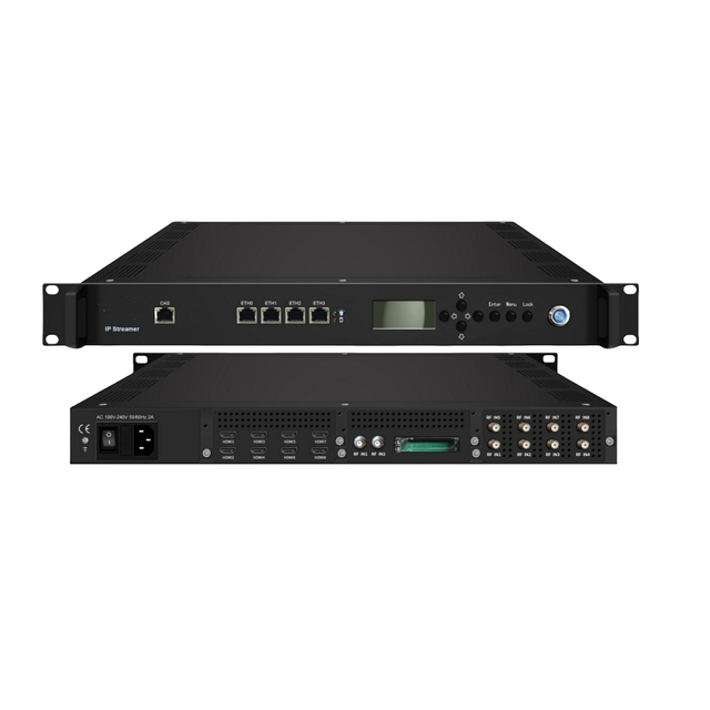 1U IPTV System Encoder Receiver Gateway Server for Hotel Hospital VOD Sceneries Service/Advertisement/Multi-level Password