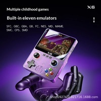 Mesin Game Genggam X6 3D Dual Rocker Arcade 35 Layar HD Besar Retro Nostalgia RPG Role-Playing
