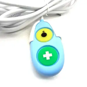 Câble de bouton pendentif d'appel d'infirmière en caoutchouc de silicone pour maison de retraite