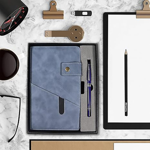 Sang Trọng Kế Hoạch Máy Tính Xách Tay A5 A6 Kích Thước Từ Phong Cách Kinh Doanh Tạp Chí Chất Kết Dính Với Chủ Đề May Ràng Buộc Bù Đắp Giấy <span class=keywords><strong>PU</strong></span> Bìa Quà Tặng - Product Image 1