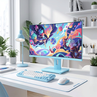 Monitor LED IPS de 27 Pulgadas, Pantalla de Escritorio con Altavoces Integrados, Alta Definición, Protección Ocular, Relación de Aspecto 16:9, Frecuencia de Actualización de 165 Hz, 5 ms
