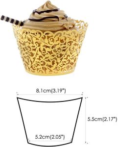 Forros de papel impresos personalizados para cupcakes, tazas para hornear, moldes Premium, tazas para magdalenas, revestimientos para pasteles, <span class=keywords><strong>Mini</strong></span> contenedor de capacidad desechable 5C - Product Image 1