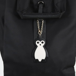Creative PU <b>leather</b> penguin <b>keychain</b>, cute clothing accessory, <b>keychain</b> for students, office workers, and bag charms. - Product Image 1