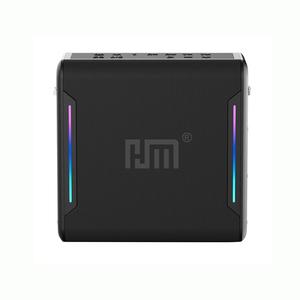 新しいポータブルワイヤレスBluetoothカラオケスピーカー、マイク付きステレオスーパーバスウーファーアクティブBTサブウーファーRGBライトパーティースピーカー - Product Image 5