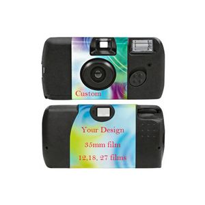 Appareil photo argentique 35 mm tendance et personnalisé avec flash, style rétro, logo pour mariage - Product Image 2