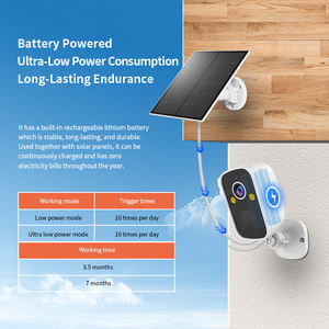 كاميرا أمان شمسية FHD 3 ميجابكسل 2K للمنزل والخارج بتقنية PTZ للكشف عن الحركة مع صفارة إنذار منخفضة الطاقة - Product Image 3