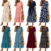 Robe longue d'été décontractée et respirante pour femme, tailles 18-45 ans, expédition mixte origine CN/GUA, modèle 2026.4, assortiment aléatoire.
