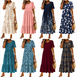 Vestidos de Verano para Adultos de Tallas Grandes, Mezcla Aleatoria de Múltiples Tonos, Venta al por Mayor, Envío Combinado en Contenedor - Product Image 4